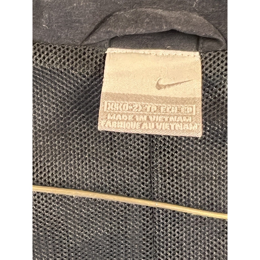 Nike Womens Black Full Zip Mock Neck Active Jacket Cargo Sleeve Pockets XS - Picture 7 of 12